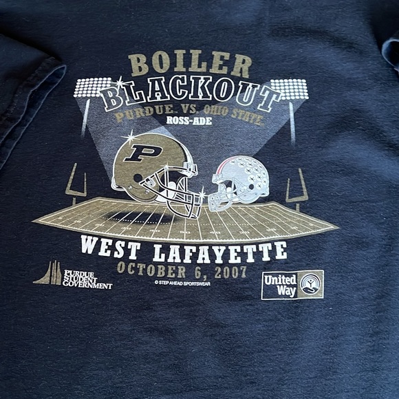 Purdue short sleeve black tee 2007. - Picture 3 of 4